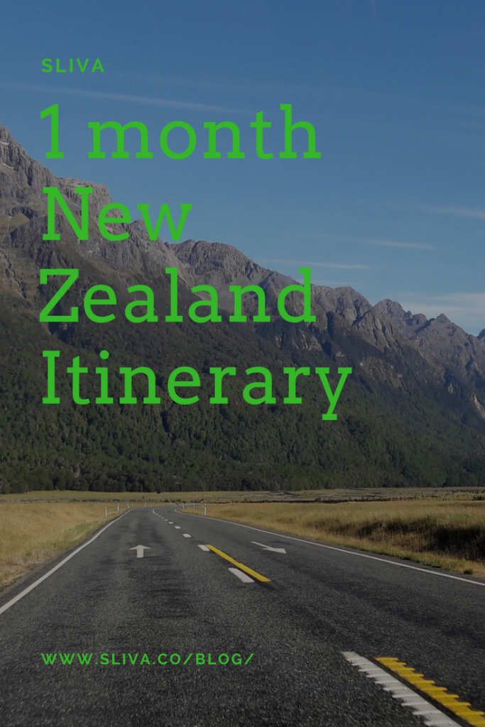 new zealand travel itinerary 1 month